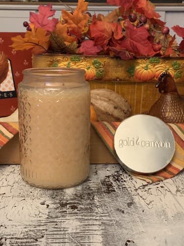 Christmas Cookie 26oz 2 wick Jar Gold Canyon Candle Large Used Once
