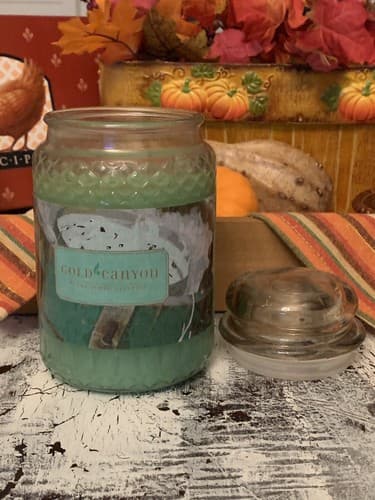RARE Old Fashioned Mint Ice Cream Gold Canyon Candle •26oz Large Used Once