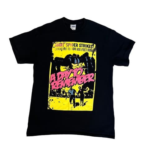 A Day To Remember "Giant Spider Strikes" T-Shirt Size M Enough Band Tee Merch