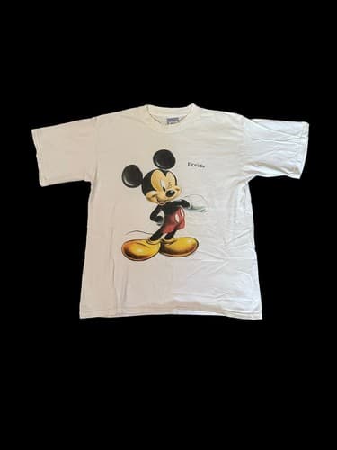 Vintage Mickey Mouse T Shirt Size Large Florida Disney Graphic All Sports Tag