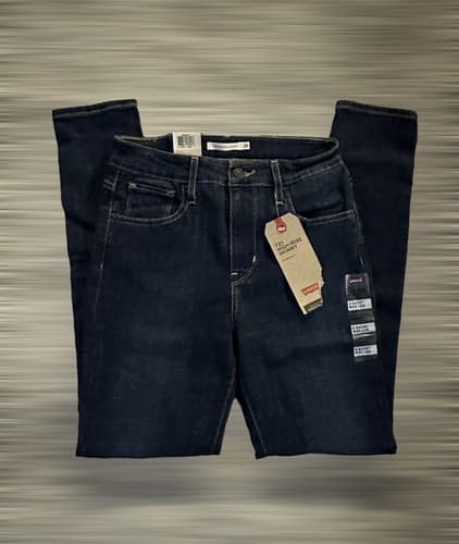 LEVI'S 721 HIGH-RISE SKINNY HYPERSOFT JEANS Size 2 Short - BRAND NEW - W26 L28