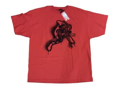 Spider-Man Shirt 2XL Marvel Mad Engine Black Red Superhero 2004 Y2K NWT Comic