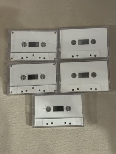 LEADERLESS 90 Minute BLANK CASSETTE TAPES Lot Of 5 Vintage 80s