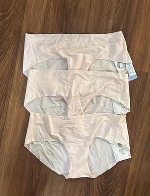 3 RACHEL ZOE Jockey Women’s Small Boyshort Panties Pink Microfiber Cheeky Fit