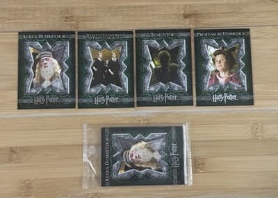 Harry Potter Trading Cards 1 Pack Of 4 Rare Stupefy! Dementor Dumbledore Profess