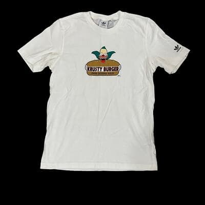 Adidas Krusty Burger The Simpsons Collab Tshirt Adult small
