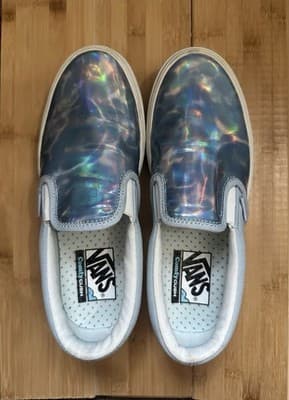 Vans Autism Acceptance Comfycush Slip-On Sneaker Iridescent Sensory Dream 7.5 W