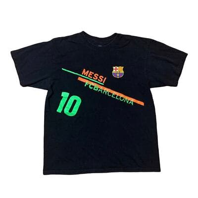 Messi Barcelona Soccer Futbol T-Shirt Men's Large