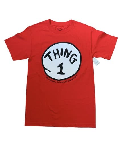 NWT Universal Studios Islands Of Adventure Thing 1 Mens Small T-shirt Dr Seuss