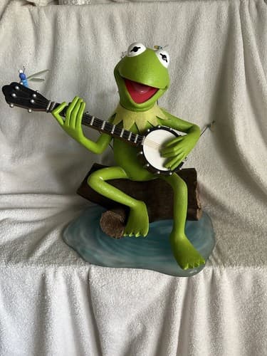 Disney "KERMIT THE FROG" Big Fig COSTA ALAVEZOS "Rainbow Connection" 18" STATUE
