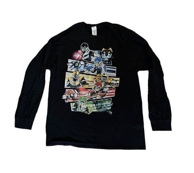 Voltron Legendary Defender Paladins Long Sleeve Strike T-Shirt Mens Large