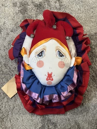 RARE Tilly Collectibles Jester Soft Sculpture 1980 House That Tilly Built Art