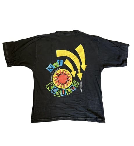 VTG Speedo T Shirt Mens Medium Short Sleeve 90s Y2k Logo Graphic Faded Black
