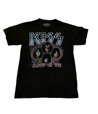 Mens Medium Retro KISS Band Graphic T-Shirt