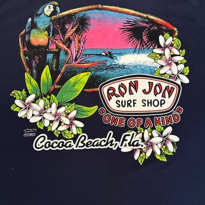 Vintage Ron Jon Surf Shop Pocket Tee Cocoa Beach Florida Mens Medium