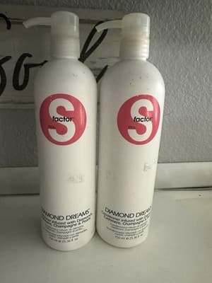(2) Tigi S-Factor Diamond Dreams Conditioner Pump 25.36 US fl oz Lot 2 READ