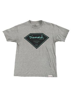 Diamond Supply Co Certified Lifer T Shirt Medium Heather Gray