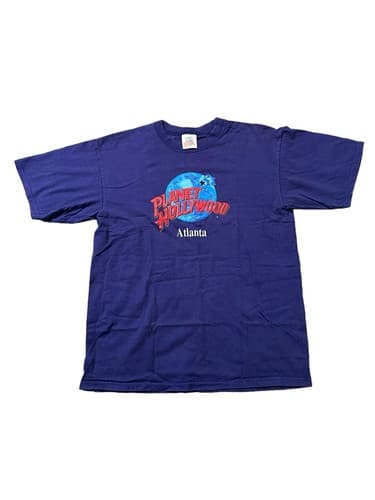 Vintage 1991 Planet Hollywood Atlanta Mens Large Graphic T-shirt - Made In USA