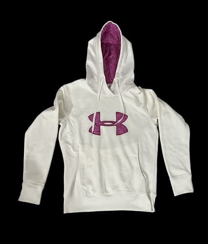 Under Armour Women's ColdGear Cream Hoodie Purple SMALL
