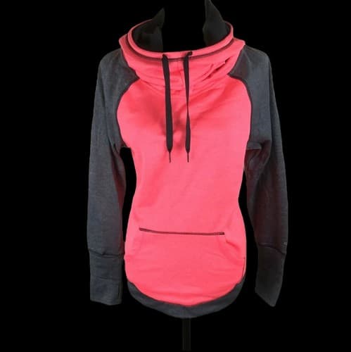 CHAMPION Duo Dry Pullover Pink Hooded Sweatshirt Hoodie Women's Size Medium