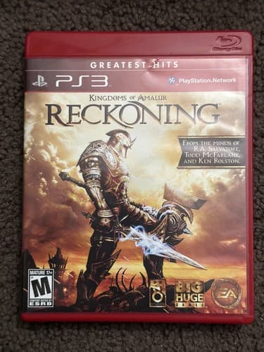 Kingdoms of Amalur: Reckoning (Sony PlayStation 3, 2012) PS3 CIB Complete