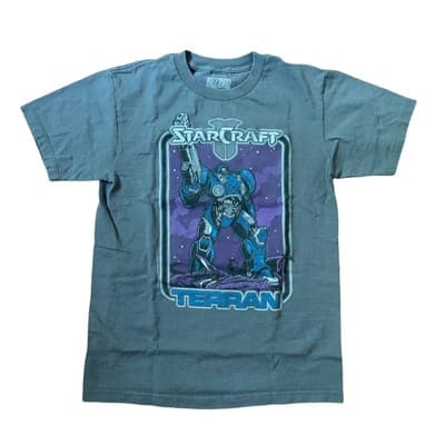Blizzard Jinx Starcraft Terran Gaming T-Shirt Men's Small