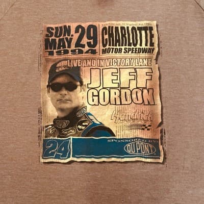 Jeff Gordon Womens Shirt Large Chase Authentic Hendrick Motor Sports Charlotte
