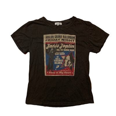 Vintage Lucky Brand Janis Joplin Tee Shirt Womens Small