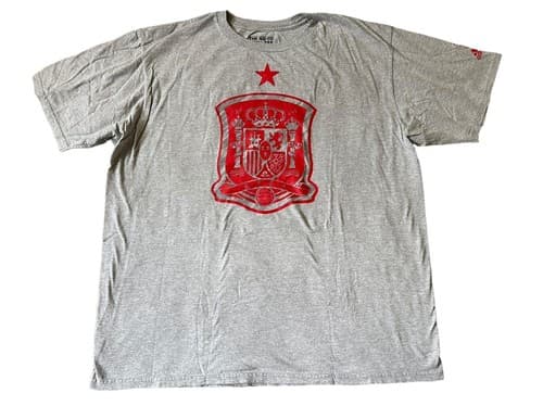 RFCF Plus Ultra Spain T-Shirt Soccer Adidas The Go-To Tee Men’s XL Gray Futbol