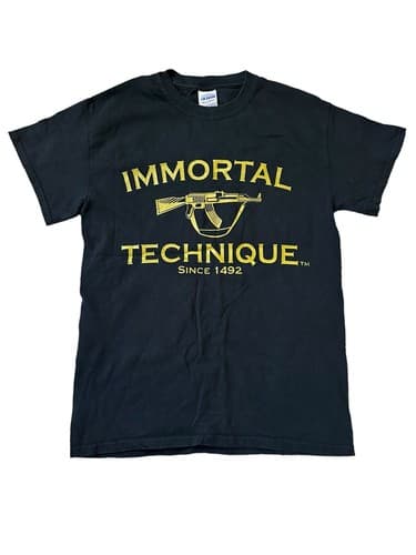 Vintage 2000s Y2K Immortal Technique Guerrilla Republik Hip Hop T-Shirt Small