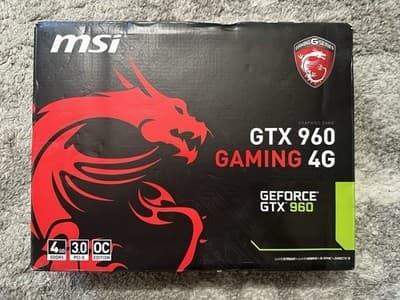 MSI Nvidia GeForce GTX 960 GAMING 4G PCIExp Twin Frozr V Graphics Board Open Box