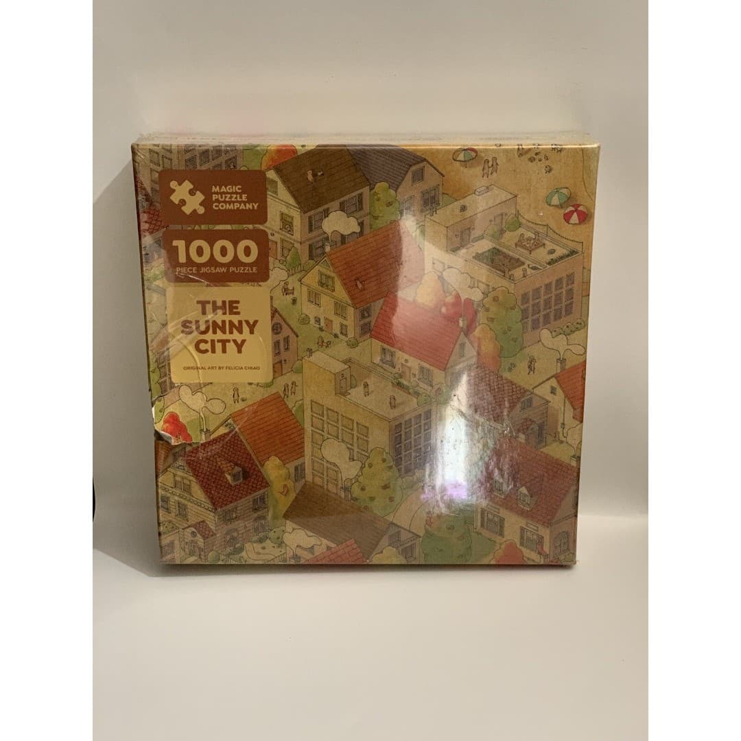 The Sunny City - 1000-Piece Jigsaw Puzzle from The Magic Puzzle Company Open box