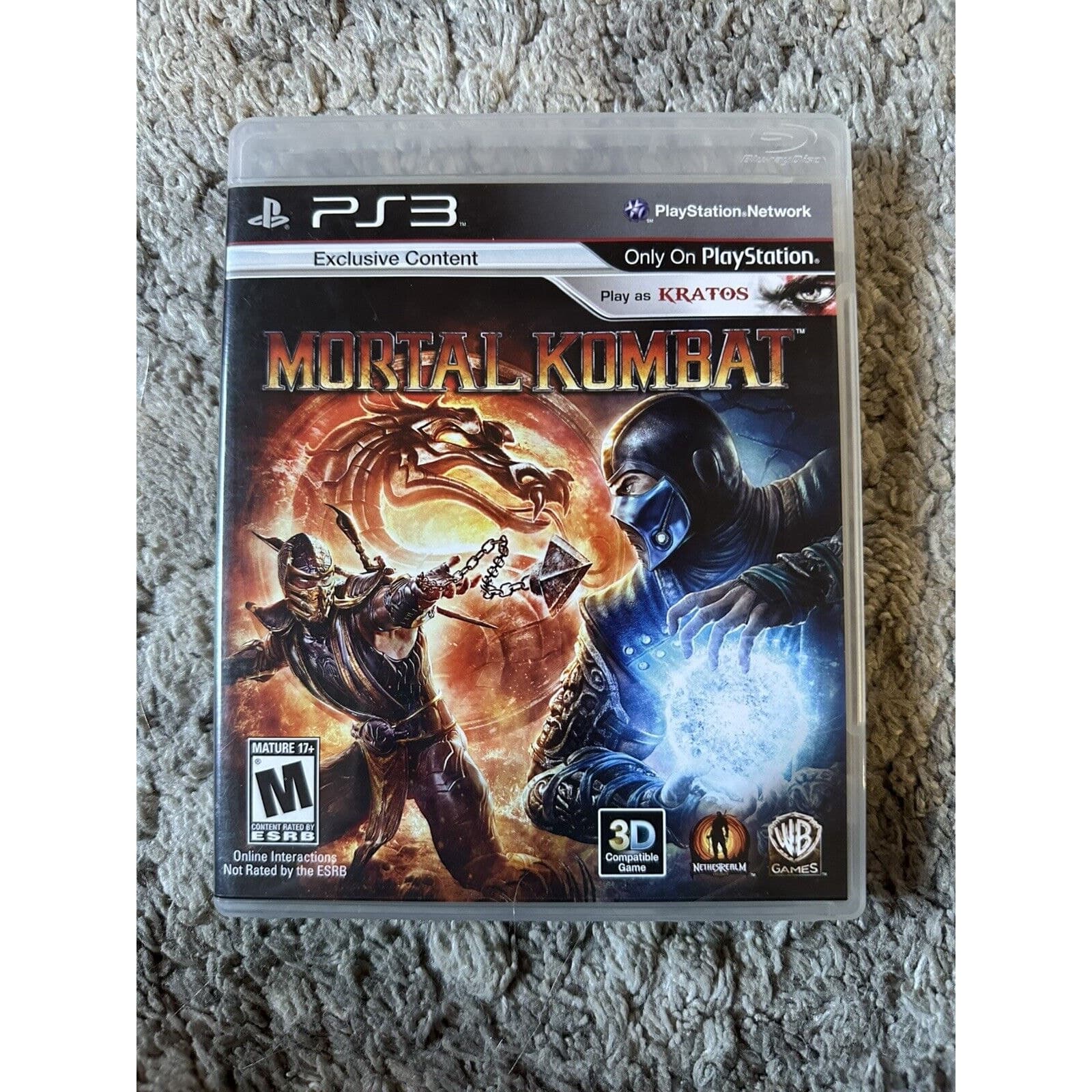 Mortal Kombat PS3 PlayStation 3 + Kombat Pass - Complete CIB Excellent