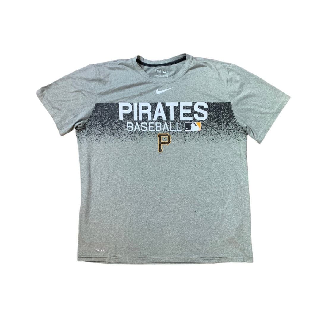 Pittsburgh Pirates Baseball Nike Drifit Baseball Black T-shirt Size XL