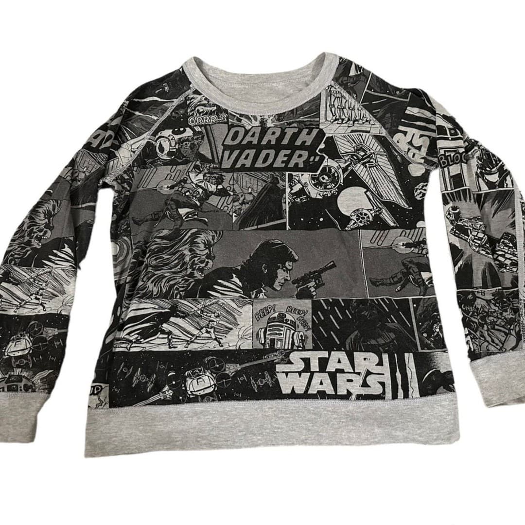 Star Wars Girls Juniors Reversible Sweatshirt XL Long Sleeves