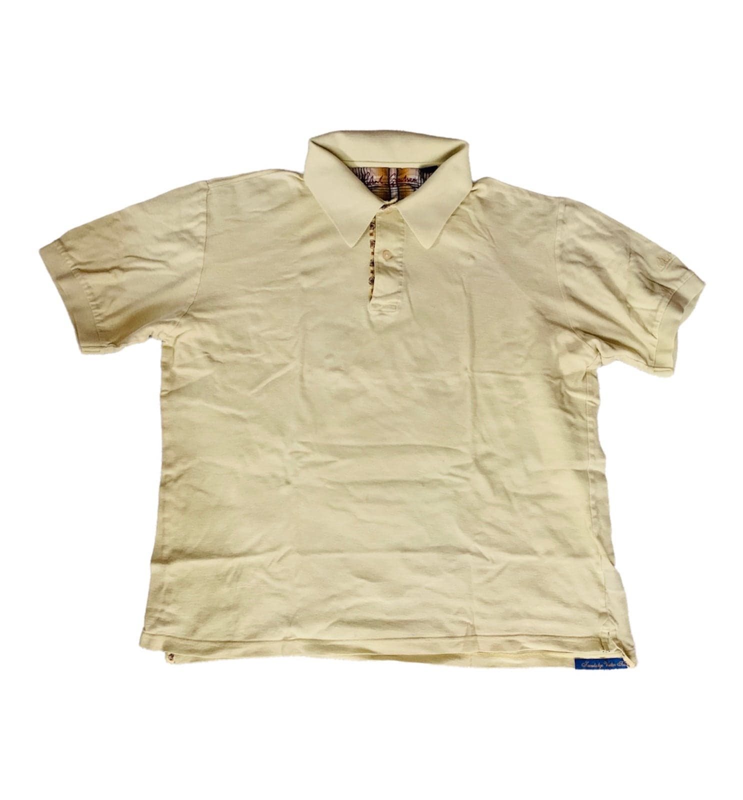 Robert Graham polo shirt for Men XL yellow golf tee