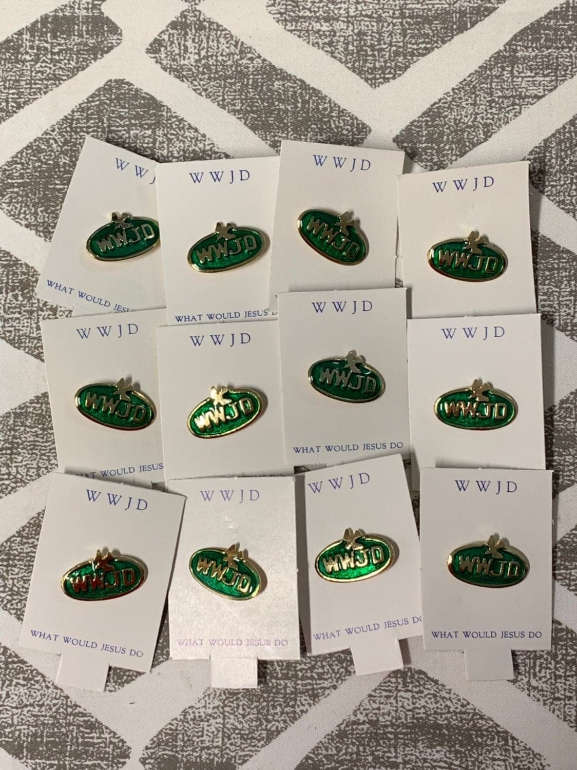 Wholesale Lot 12 WWJD Pins