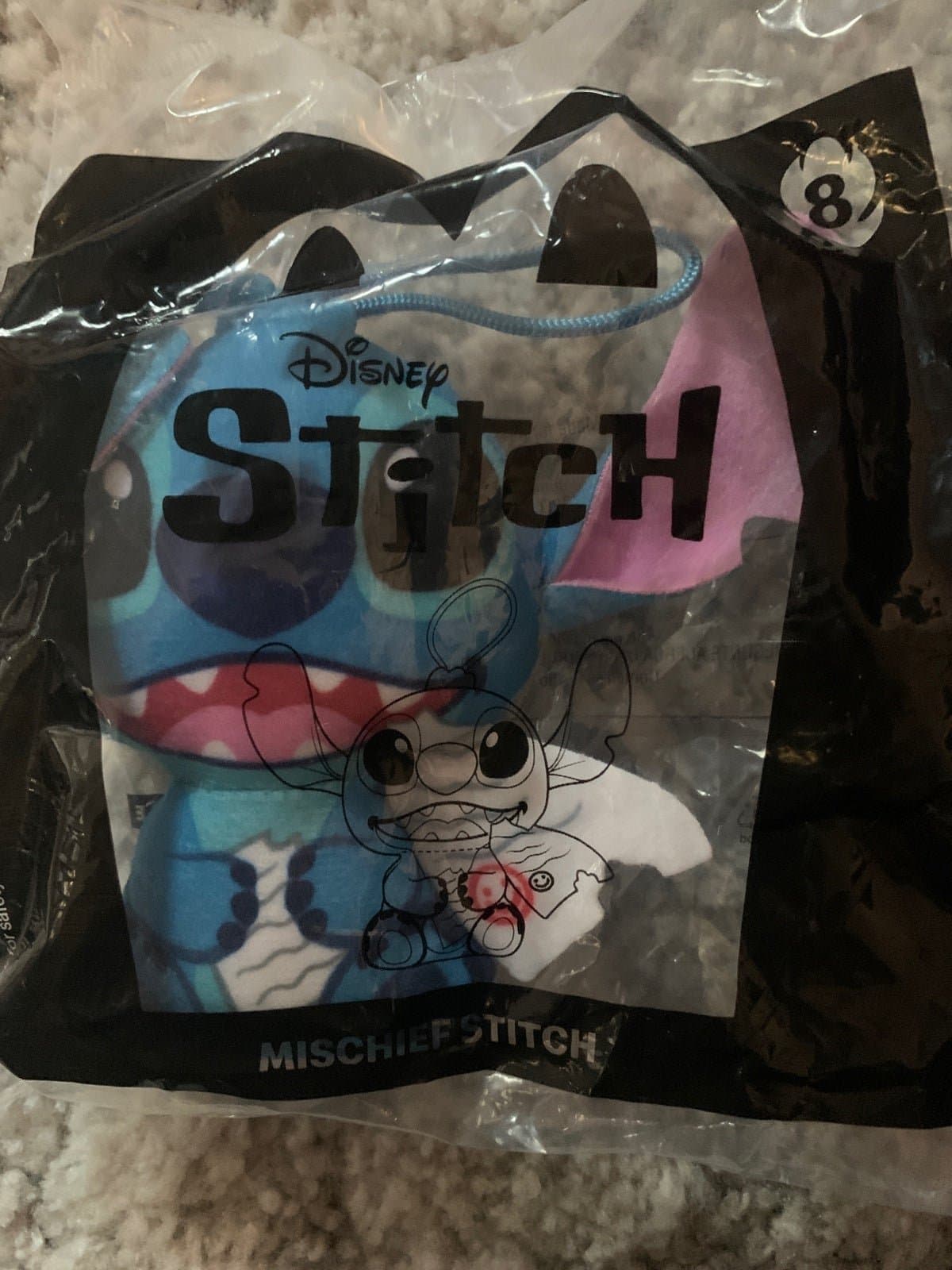 2022 McDonald's Happy Meal Disney STITCH TOYS #8 Mischief Stitch Sealed