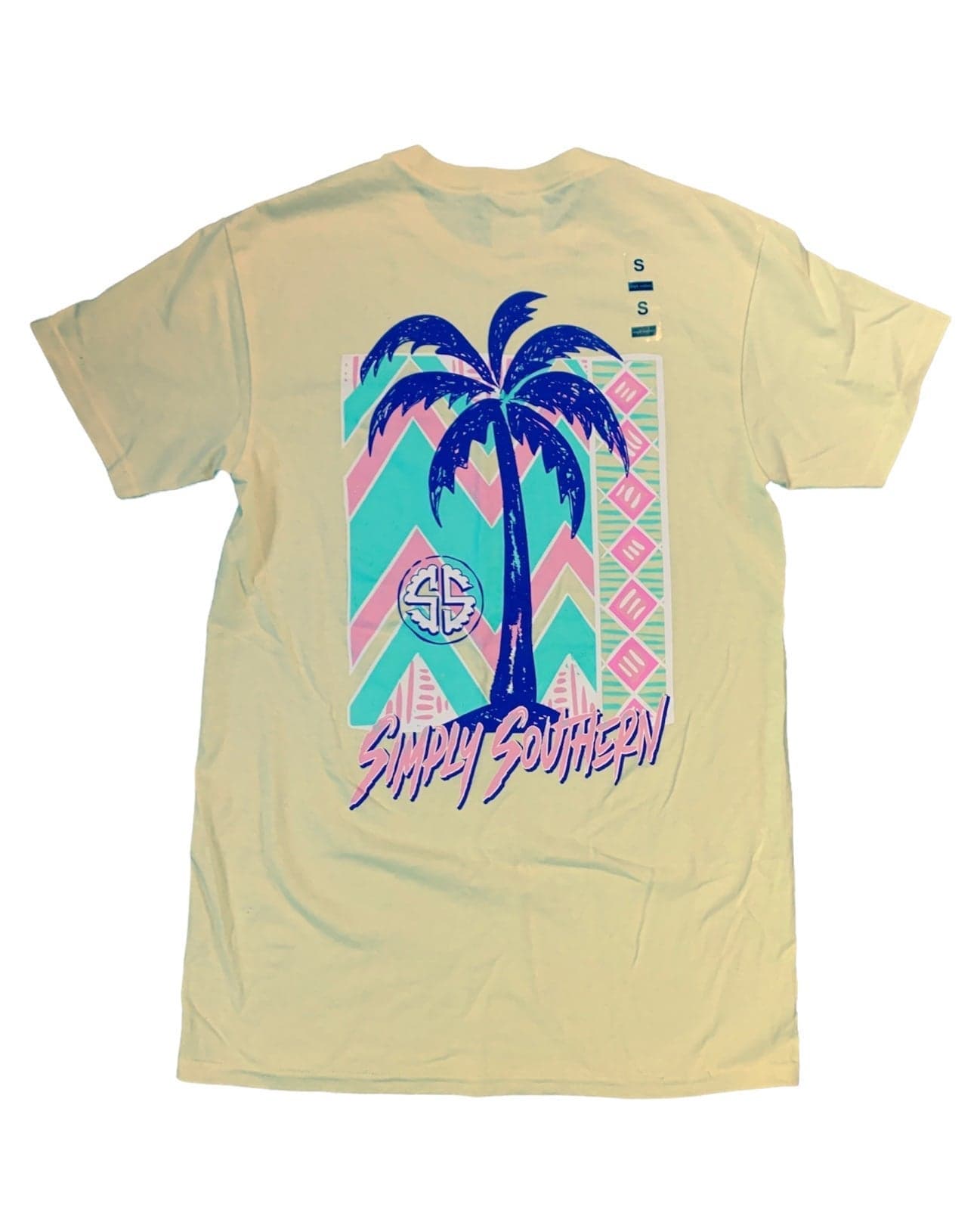 Simply Southern Palm Trees T-Shirt size Small summer tee