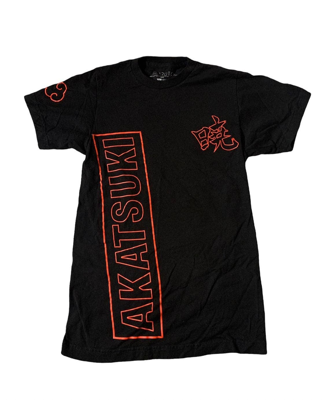Akatsuki Naruto Shippuden Double sided T-Shirt Mens XS Anime