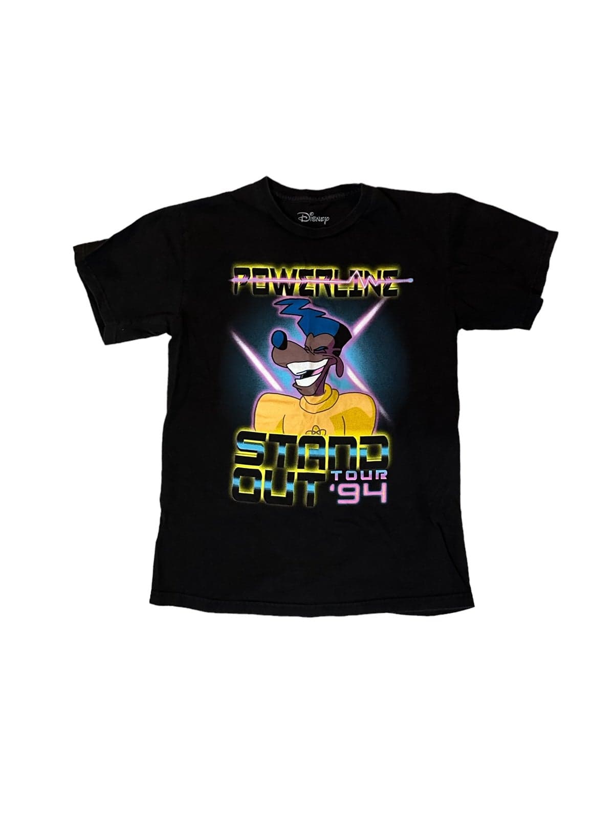 Disney Powerline Stand Out Tour A Goofy Movie T-Shirt Mens Small