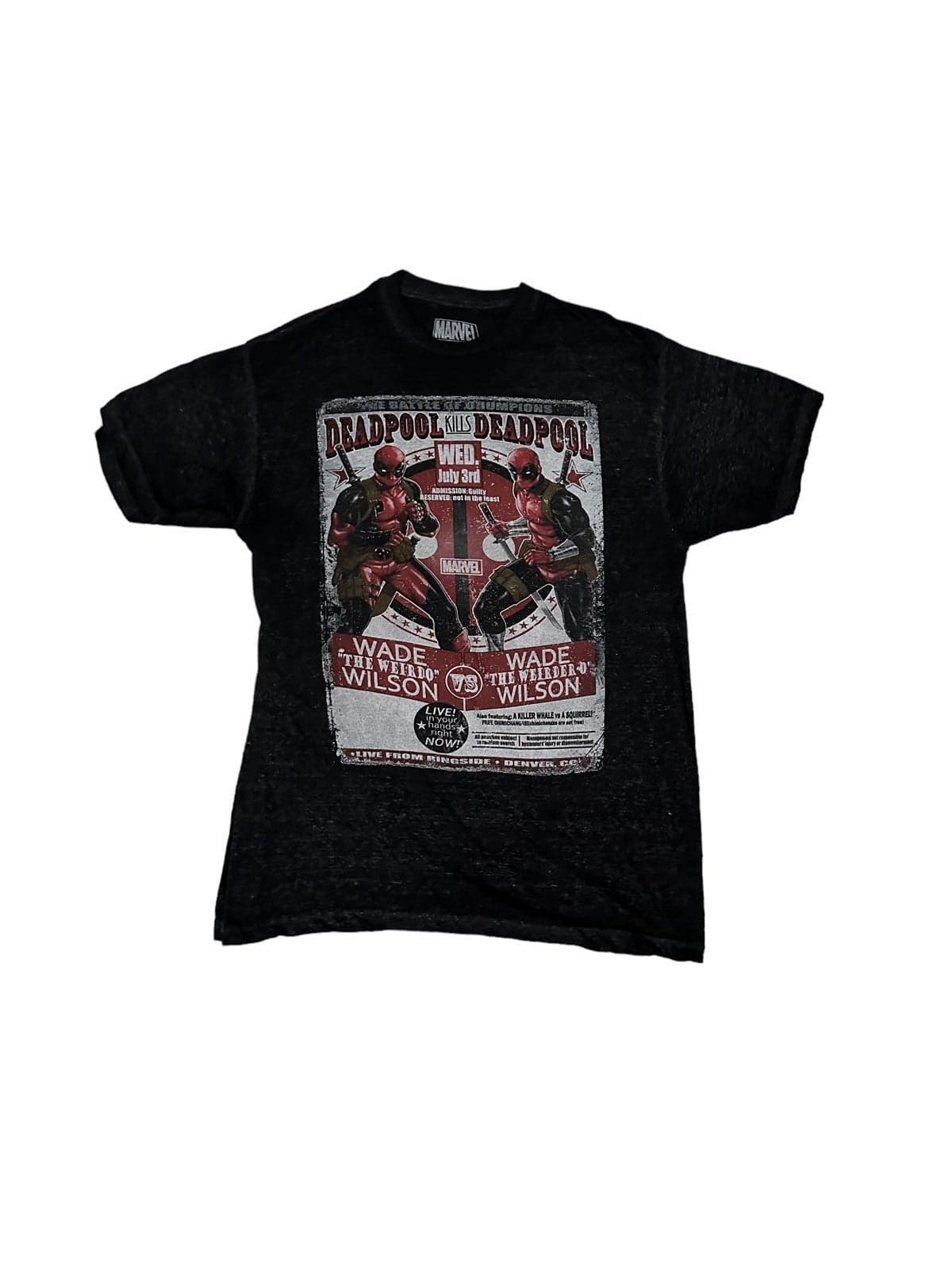Marvel Deadpool Soft Poster Graphic Mens T-Shirt Large