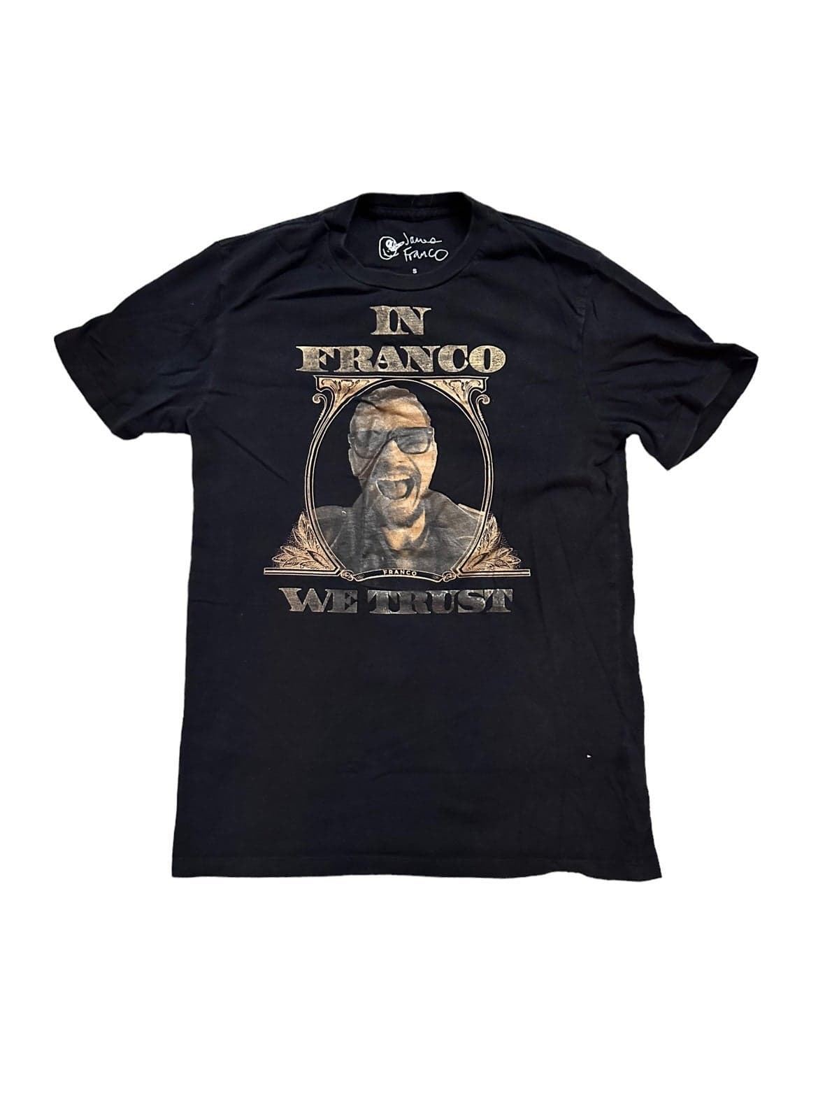 James Franco Graphic T-Shirt Mens size Small In Franco we trust