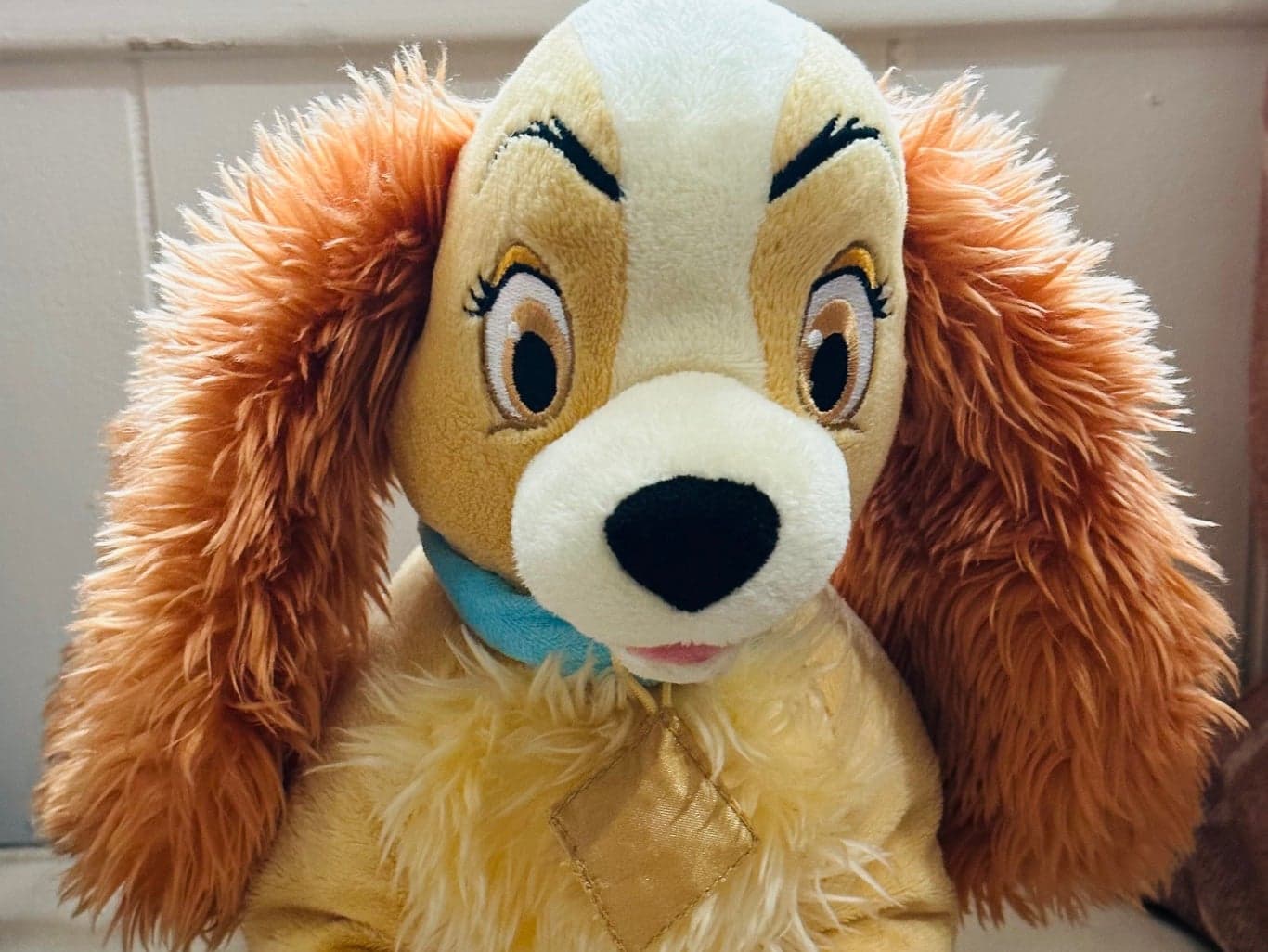 Disney Store Lady From Lady and the Tramp Plush 12” clean