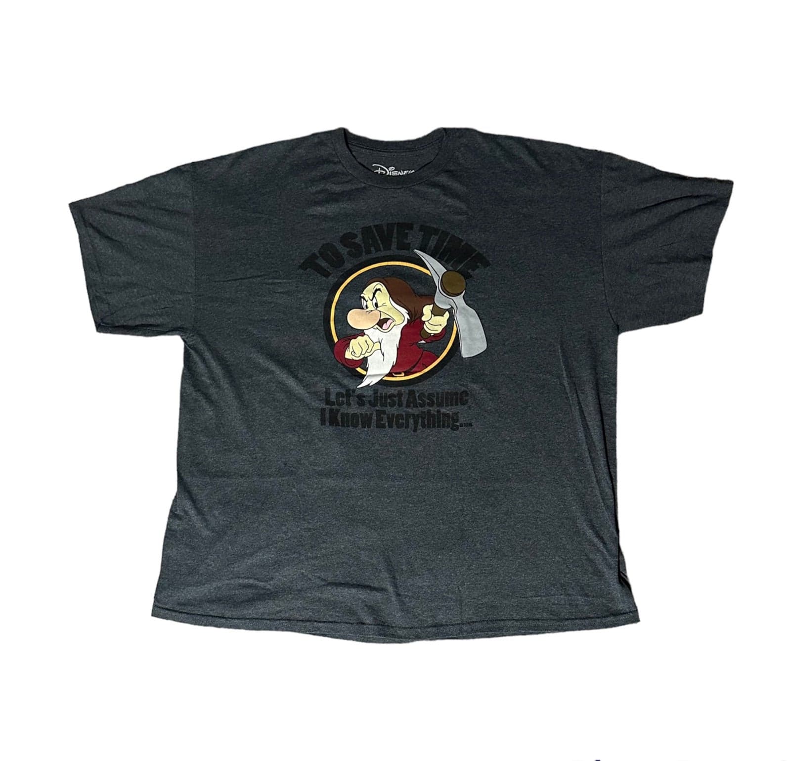 Mens 2XL Grumpy Disney Graphic T-Shirt