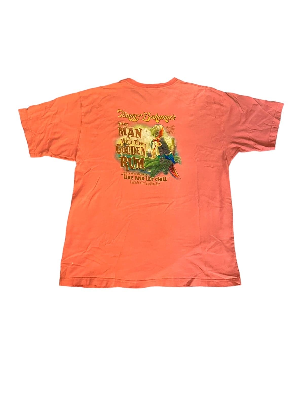 TOMMY BAHAMA “The Man with the Golden Rum” Tee Shirt Mens Large