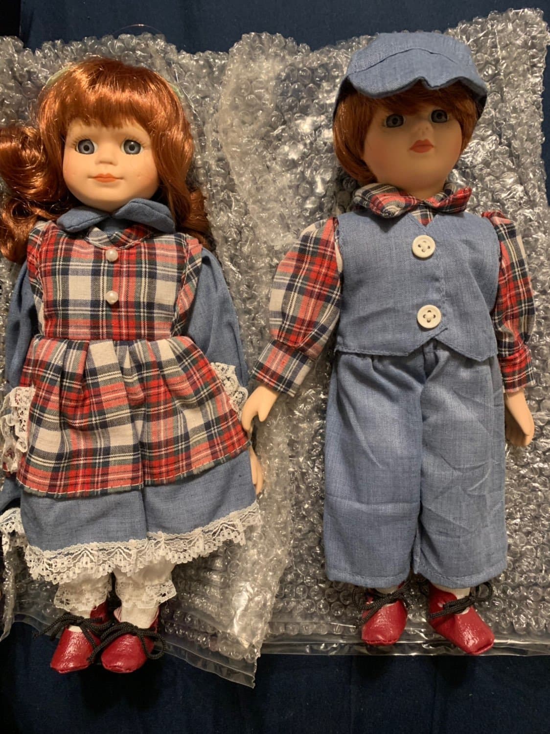 Country Porcelain Trishia & Eliot Dolls