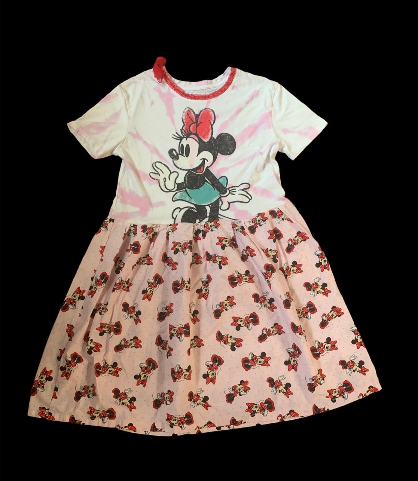 Upcycled Minnie Mouse Dress Adult Womens medium