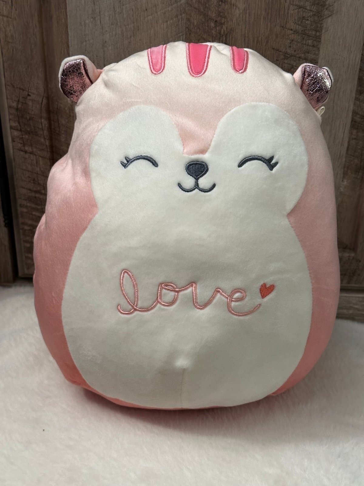 Lane Squishmallows 12" Valentine's Squirrel Plush Stuffed Animal Toy 2023