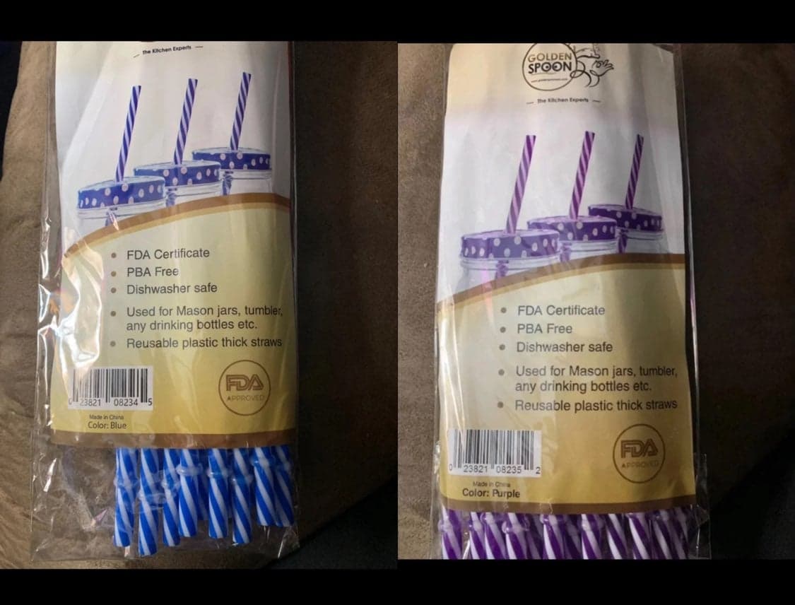 36 Reusable Plastic Straws w Brush